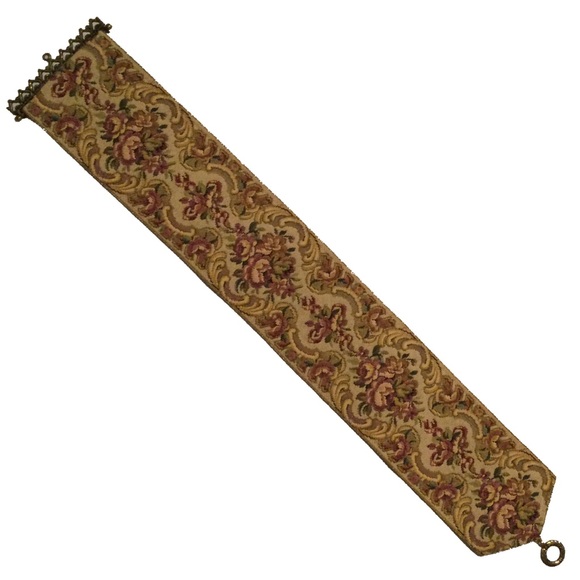 Bell Pull - Tapestry Fabric - Brass Hardware - Picture 3 of 8